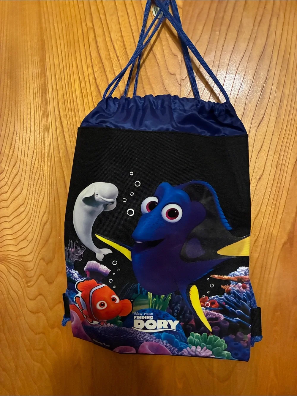 Finding Dory Kids Drawstring Bag - Navy Blue-NWOT’s
